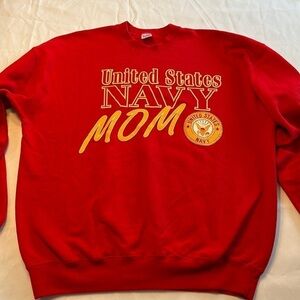 Navy Mom Sweater XL